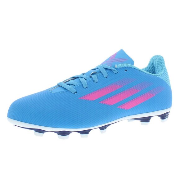 Adidas X Speedflow 4 Fxg Unisex Shoes Size 5, Color: Sky Blue/Pink NEw - Picture 2 of 5